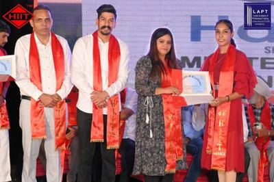 Certificates presented on stage