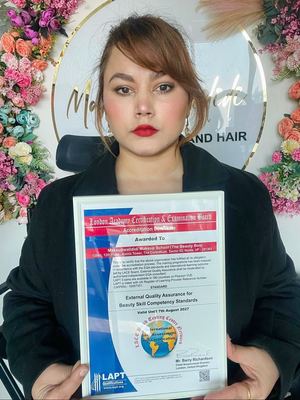 Accreditations awarded — beauty and hair academies