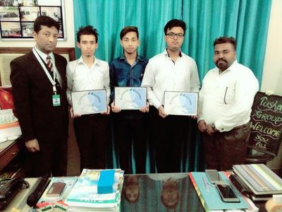 Certificates presented at a training group