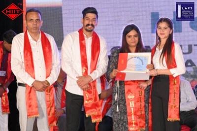 Certificates presented on stage
